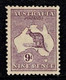 Australia 1913 Kangaroo 9d Deep Violet 1st Watermark MH - Ungebraucht