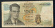 BELGIUM  P132b  20  FRANCS   15.6.1964  #1W       F-VF - 20 Francs