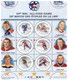 (V 17) Canada - 50 NHL All-Star Game - Presentation Booklet Mint Mini-sheet - Ice Hockey - Hockey Sur Glace (6 Stamps) - Feuilles Complètes Et Multiples