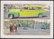 2013-EP-198 CUBA 2013 POSTAL STATIONERY USED TO US OLD CAR AUTOMOVILE 2014 HORSE CARD. - Gebruikt