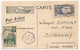 AOF - Sénégal - Carte Postale "Par Avion" Affr TP AOF Sénégal Et AOF Guinée - Obl Dakar Principal 14 Juillet 1943 - Luftpost