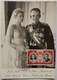 CPSM MONACO Le Prince Rainier III Et La Princesse Grace Patricia Avec Timbre Et Cachet 19 Avril 1956 + Timbre Neuf Verso - Palacio Del Príncipe