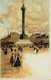 11919  - Paris  - Illustrateur   LOIR  LUIGI :   COLONNE DE LA BASTILLE    Lithographie   Dos Non Divisé, D'avant 1904 - Loir