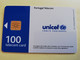 PORTUGAL   CHIPCARD  100 Units    UNICEF     Nice  Fine Used      **3718** - Portugal