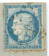 N° 60 BLEU CERES SUR LETTRE / CONVOYEUR BRIVE TB. PER POUR JONZAC / 1875 / LAC - 1849-1876: Période Classique