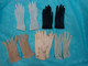 Lot De Gants Cuir -nylon - Crochet - Other & Unclassified