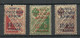 RUSSLAND RUSSIA 1920 Wrangel Army Gallipoli OPT On Russia Michel 124 - 126 MNH All Signed Romeko Paris - Wrangel Army