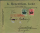 1916, Zwei Briefe Der Jüdischen Firma "L. Rosenblum, Lodz" - Other & Unclassified