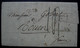 1830 Marque D'entrée Italie Par Antibes (NIZZA 22 CENN. ?) C.S.1B, Chiffre 3 Au Centre, Lettre Pour Rouen - Marques D'entrées