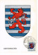 CARTE MAXIMUM 1956 LUXEMBOURG BLASONS  ARMOIRIES ARMS WAPPEN GREVENMACHER - Maximumkaarten