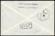 1956 Letter To Australia, Registered, Recommande,  Javelin Thrower, Air Mail, Receiving Cancel, Postmark Olympic P51 - Flugzeuge