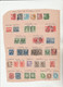 TIMBRES DU DANEMARK NEUF*/ OBLITEREES SUR FEUILLE 1863 A 1907 Nr VOIR SUR PAPIER AVEC TIMBRES  COTE 2234.50    € - Neufs