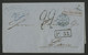 1866 RUSSIE LETTRE En Double Port De RIGA (actuellement En LETTONIE)  Pour PARIS (voir Description) - ...-1857 Prefilatelia