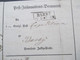 Altdeutschland Sachsen 12.9.1861 Beleg / Post Insinuations Document Portofreie Justizsache Stp. K. Pr. Post Exped. Barby - Saxe