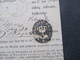 Altdeutschland Sachsen 1.9.1864 Beleg / Post Behändigungsschein Portofreie Justizsache Stempel K2 Sebnitz / Recomandirt - Saxony