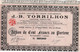 Action De 100 Frcs Au Porteur -S.A. Des Anciens Etablissements J.B.Torrilhon - Caoutchouc Manufacture - Chamalières 1905 - Industry