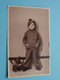 KIND Met SPEELGOED > Pluche HOND Op Wieltjes & 1 Zonder > Anno 1920/30 ( Zie/voir SCANS ) Formaat PK / CP ( 2 Pcs.) ! - Objetos