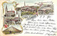 Souvenir D'Alsemberg (Litho Colorisée Multi-vues Ottmar Zieher 1901) - Beersel