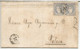 ENVUELTA AVILES ASTURIAS A TOLOSA GUIPUZCOA 1871 DOBLE FRANQUEO - Cartas & Documentos