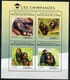 GUINEE THEME FAUNE PRIMATES N°7322 / 7325 CHIMPANZES - Schimpansen