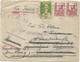 ESPANA 25CX2 LETTRE COVER IBIZA BALEARES 1917 + VIGNETTE IBIZA + CENSURA TO BERLIN REEXP NEDERLAND - Storia Postale