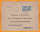 1925 - BFE - 15 Mm Surch 60 & 10 Mm Surch 25 Mouchon Sur Devant D' Enveloppe D' Alexandrie Vers Paris - Briefe U. Dokumente