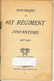 1914 -1918 HISTORIQUE DU 403 REGIMENT D INFANTERIE FORME AUX ANDELYS 32 PAGES ANNOTE PAR UN SOLDAT QUI ETAIT PRESENT - 1914-18