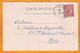 1907 - BFE - 10 C Mouchon Sur CP De Constantinople Pera Vers Paris - Les Murs Byzantins - Lettres & Documents