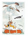 Cpm - Illustration Humour PIEM Pêcheur Oiseau Mouette Poisson Bateau - Publicité BAUMANN-BORDEAUX Philips Facit Texas - Piem