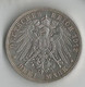 ALLEMAGNE 3 MARK 1912 ARGENT - 2, 3 & 5 Mark Argento