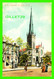 ST JOHN, NB - R. C. CATHEDRAL - ANIMATED WITH PEOPLES & BICYCLE - WRITTEN - ILLUSTRATED POST CARD CO - - St. John