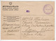 Suisse : Camp D'Internement 1940 : Carte Militaire - Cachet : Wattwil - Lettres & Documents