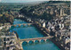 24. TERRASSON LA VILLEDIEU.  VUE AERIENNE.  LES DEUX PONTS SUR LA VEZERE. ANNEE 1966 + TEXTE - Terrasson-la-Villedieu