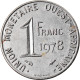 Monnaie, West African States, Franc, 1978, TTB, Steel, KM:8 - Côte-d'Ivoire