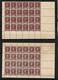 Rare Deux Blocs De  Faux Pétain N° 517e Et 517f Brun Noir "Faux Pour Servir émis  Neufs (* ) Par La Résistance En 1944 - War Stamps
