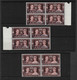 MOROCCO AGENCIES Spanish Currency, French Currency + TANGIER 1937 CORONATION IN BLOCKS OF 4 SG 164, 229, 244 UM - Morocco Agencies / Tangier (...-1958)