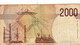 ITALY 2000 LIRE 1990 P-115 F "free Shipping Via REGULAR Air Mail (buyer Risk)" - 2000 Liras