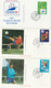 FRANCE   COUPE DU MONDE DE FOOTBALL  1998 -4 ENVELOPPES  PREMIER JOUR - 1990-1999