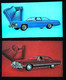 ► LOT 2 Classic Automobile CHEVROLET (Litho. U.S.A. Advertising Manufacturer / Dealer Postcard) - American Roadside
