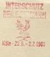 EMA METER STAMP FREISTEMPEL DEUTSCHE INTERSCHUTZ KOLN 1961 BIRD COCK PIGEON - Obliteraciones & Sellados Mecánicos (Publicitarios)