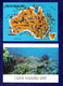 AUSTRALIE . " FISH AND CORALS OF THE GREAT BARRIER REET " & " AUSTRALIA " . 2 CPM - Réf. N° 27097 - - Sin Clasificación