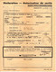 Declaration Autorisation De Sortie Credit Lyonnais Tours Gaudeau Claude Allemagne Monnaie Transfert Voyage Voyageur 1953 - Historische Dokumente