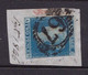 GB Victoria Line Engraved 2d  Blue (white Lines ) On A Piece; Creased (67 London District ) - Used Stamps