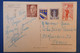 B64 FRANCE ESPAGNE CARTE 1965 + COMBINAISON BINATIONALE - Lettres & Documents