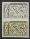 N° 1280 ESSAI NON DENTELE PAIRE 5ème Centenaire Du Collège Saint Barbe. 30ct Gris Et Vert-olive. Neuf */** (MH/MNH) TB - Color Proofs 1945-…