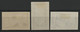 N° 1270 + 1271 + 1272 ESSAIS NON DENTELE "ESTIENNE/SANGNIER/LIBERATION". Neufs * (MH). TB. - Color Proofs 1945-…