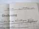 Österreich Krems 1928 Rechnung über Dachreparatur Mit Stempelmarke 50 Groschen Zimmermeister Franz Jaworsky - Covers & Documents