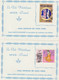 5  CARTES  " SOUVENIR - CLUB PHILATELIQUE  " UFICO "  NOISIEL " - Collections, Lots & Séries