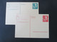 BRD 1949 Richtfest / Wiederaufbau Ganzsachen / Sonderwertstempel PSo1 Und PSo2 Ungebraucht - Postcards - Mint