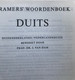 (394) Kramers Duits Woordenboek - Nederlands-Duits - 1973 - Wörterbücher
